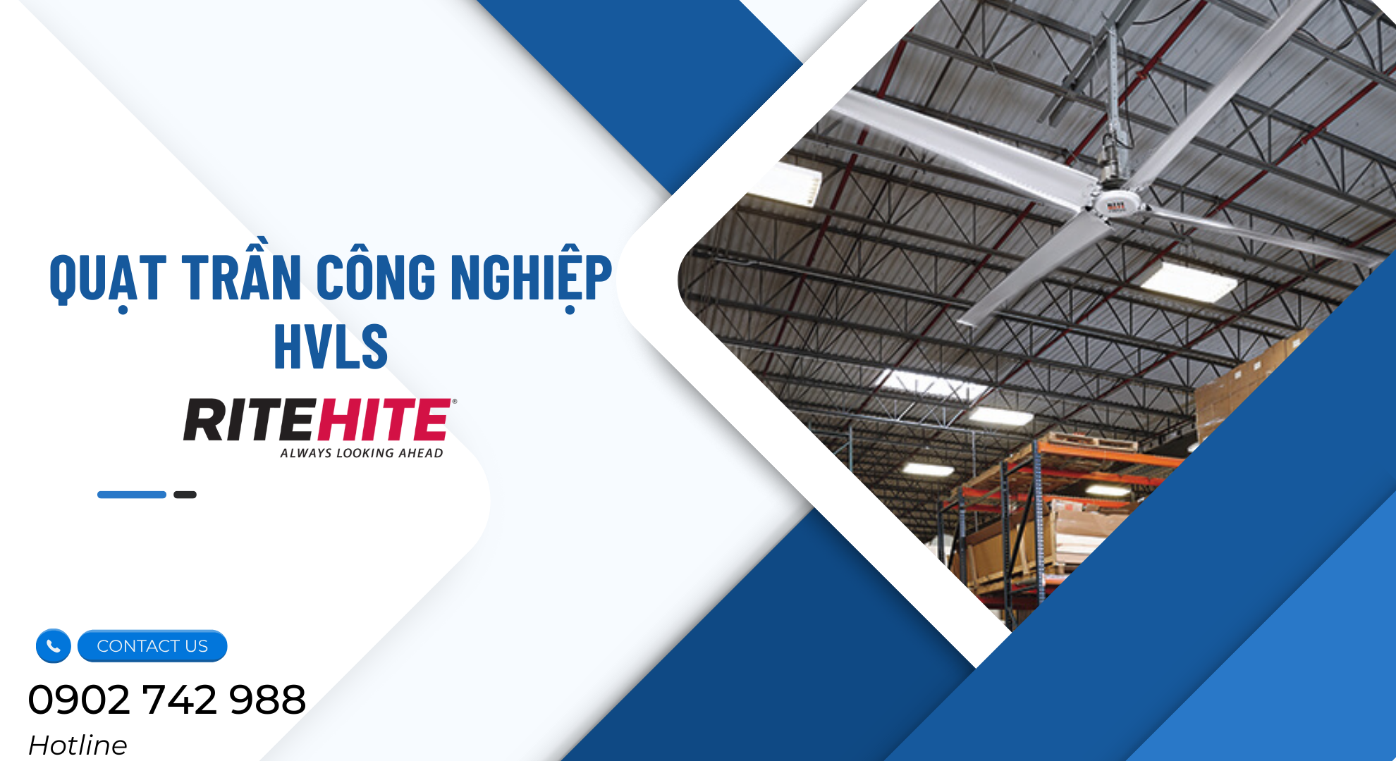 Quạt Trần Công Nghiệp HVLS Revolution® – Bí Quyết Làm Mát Nhà Xưởng Siêu Tiết...