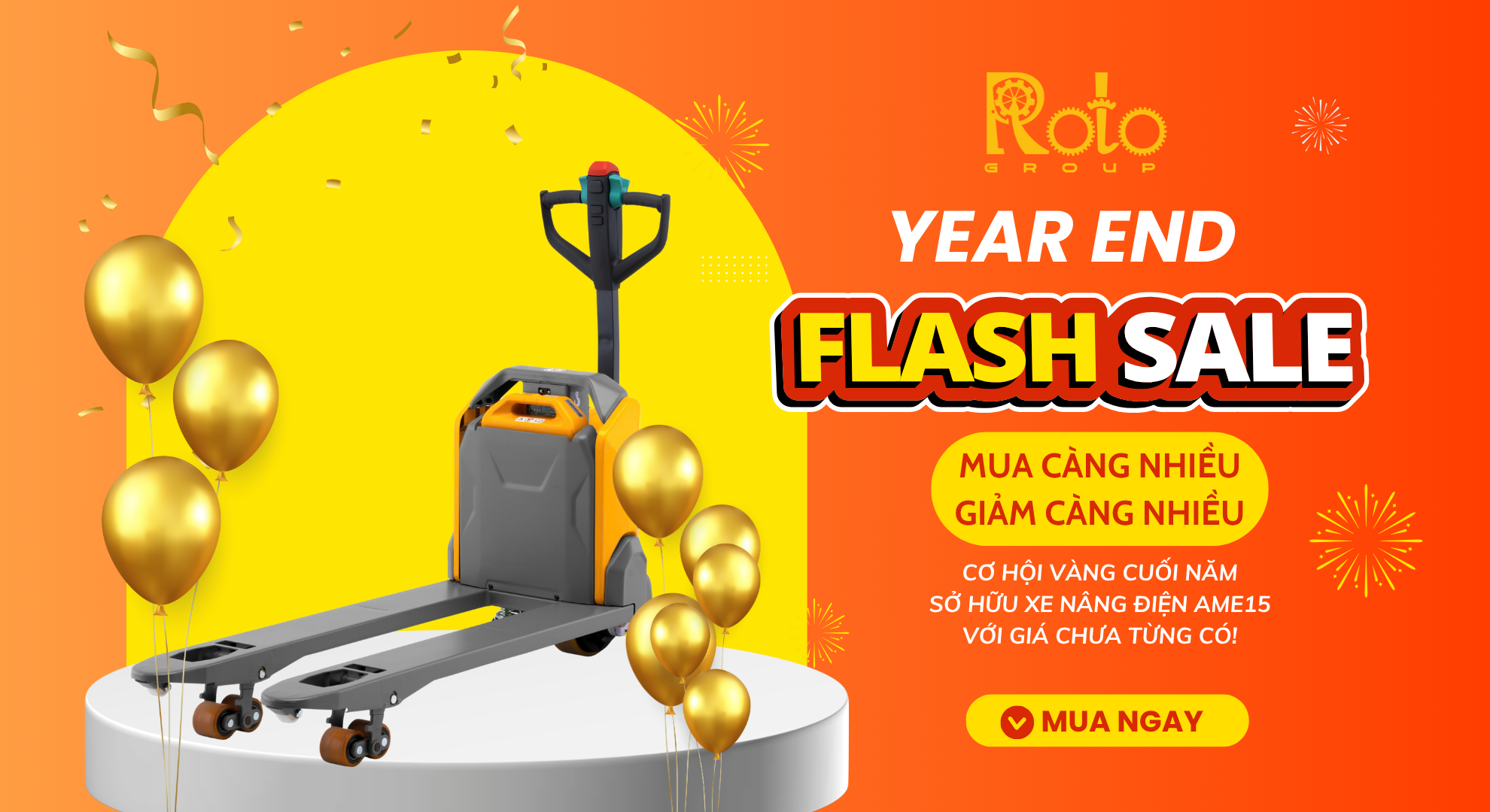 CƠ HỘI VÀNG CUỐI NĂM – SỞ HỮU XE NÂNG AME15 VỚI GIÁ TỐT NHẤT THỊ TRƯỜNG!