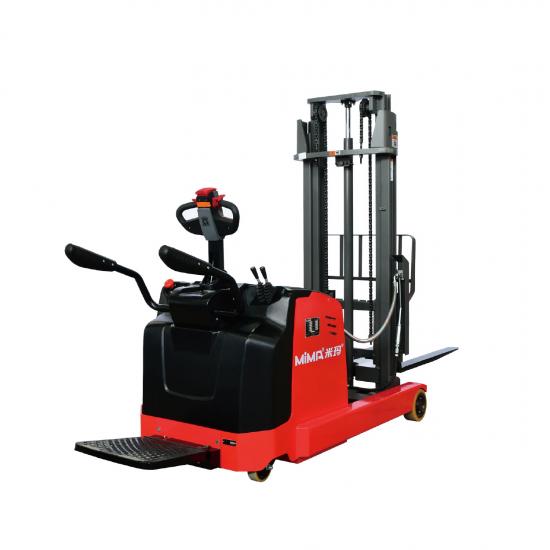 MFA Series Stand On Electric Reach Stacker Truck 